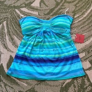 Padded Babydoll Tube Top Strapless Top